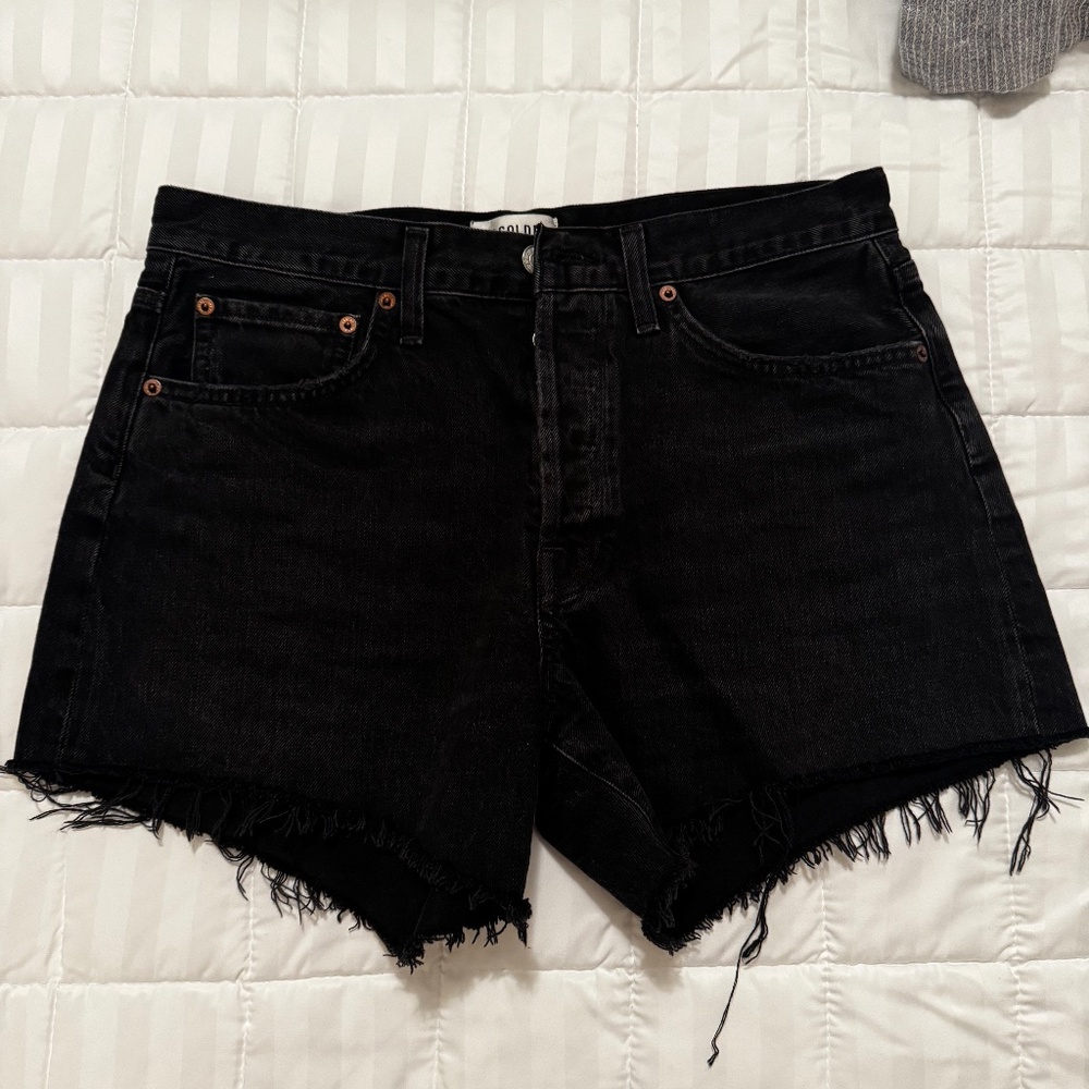 Agolde Parker Long Shorts in Fright (Size 28)